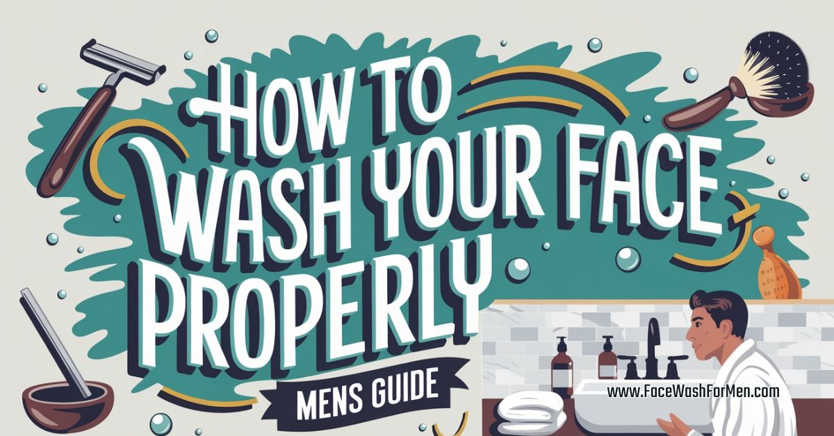 How to Wash Your Face Properly (Mens Guide)